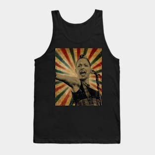 Photo Vintage Retro Look Fan Design - Imelda May Tank Top